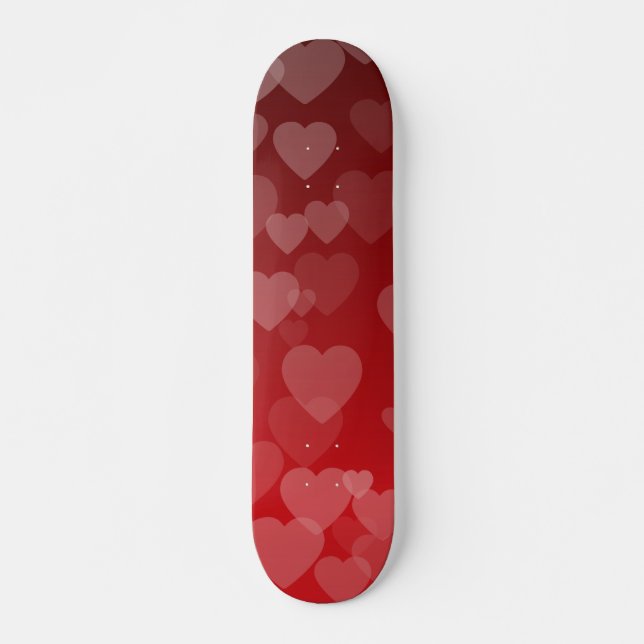 Hearts Pattern 19 Skateboard (Front)