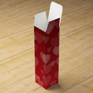 Hearts Pattern 19 Wine Box