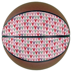 Hearts Pattern 1 Basketball