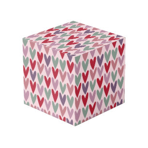 Hearts Pattern 1 Cube