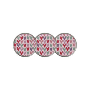 Hearts Pattern 1 Golf Ball Marker