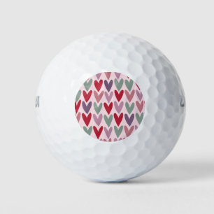 Hearts Pattern 1 Golf Balls