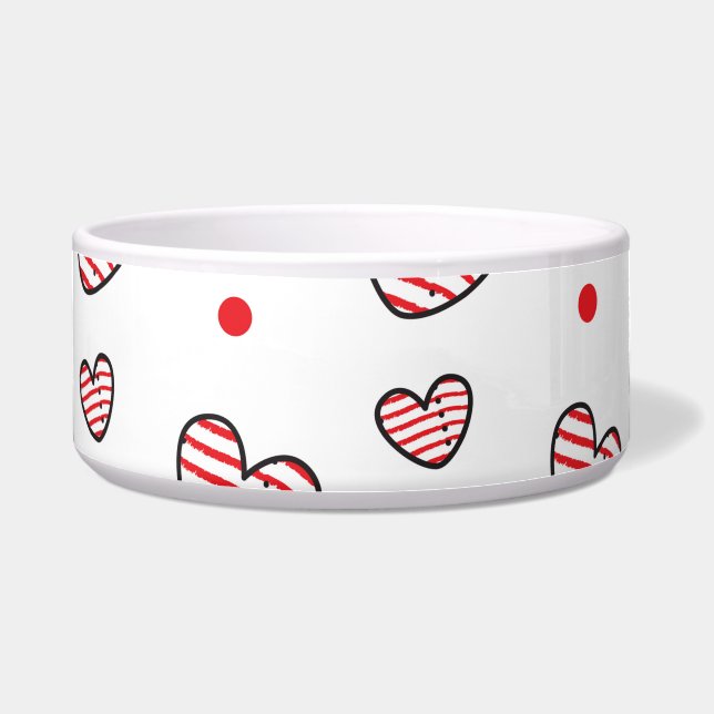Hearts Pattern 21 Bowl (Front)