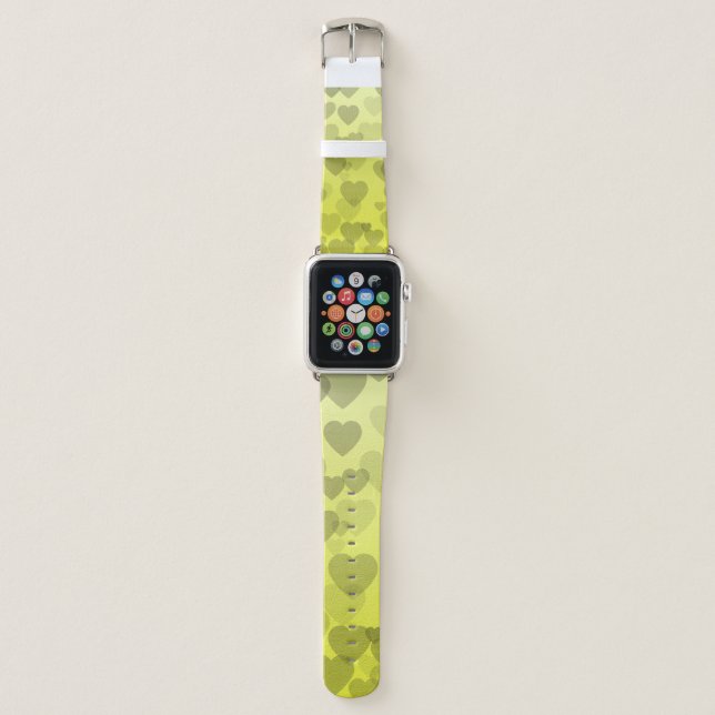 Hearts Pattern 22 Apple Watch Band (Front)