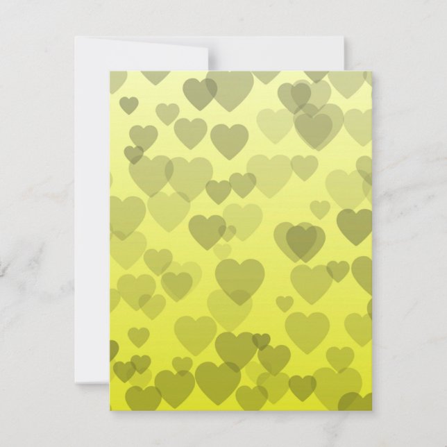 Hearts Pattern 22 Note Card (Front)