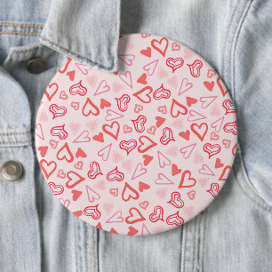 Hearts Pattern 23 Button