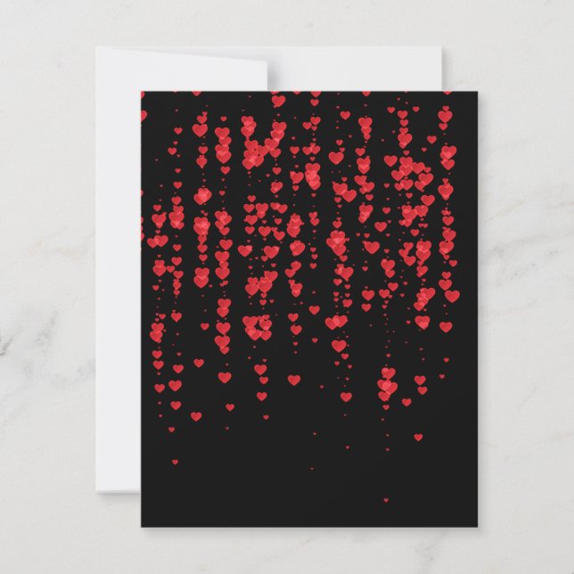 Hearts Pattern 24 Note Card (Front)