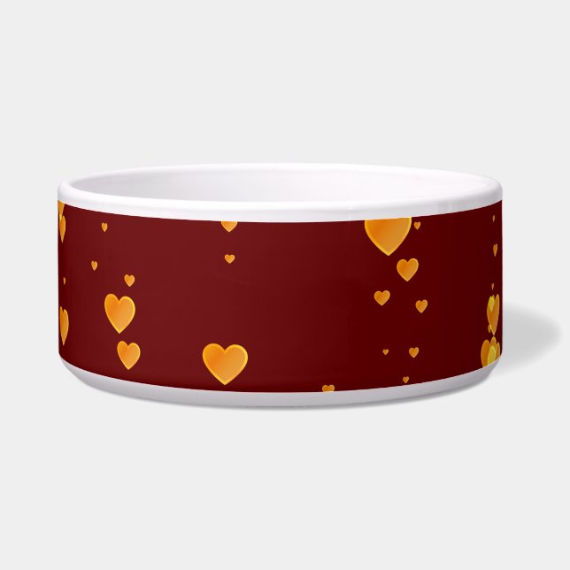 Hearts Pattern 25 Bowl (Front)