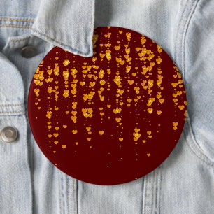 Hearts Pattern 25 Button