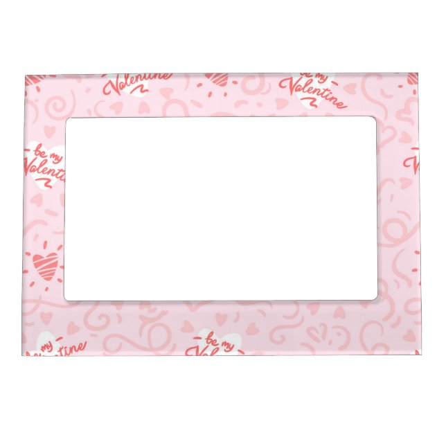Hearts Pattern 25 Magnetic Frame (Front)