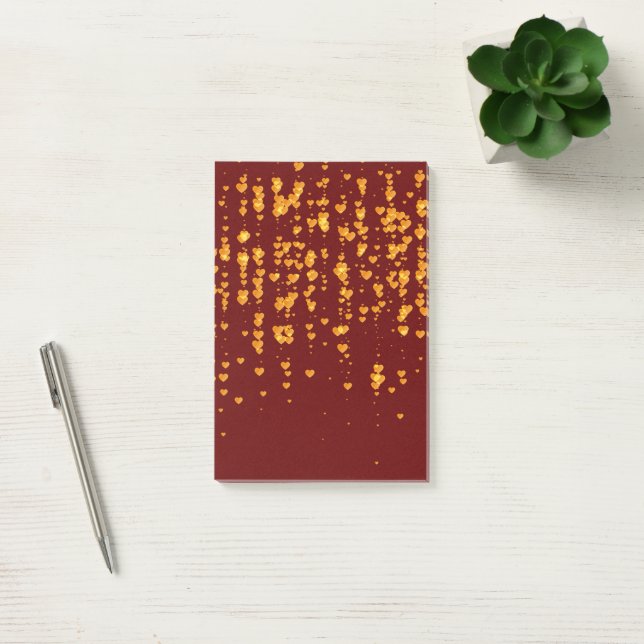 Hearts Pattern 25 Post-it Notes (Office)