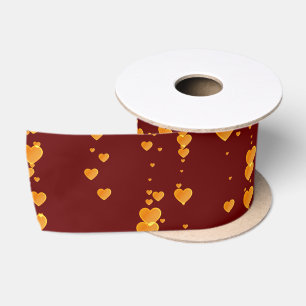 Hearts Pattern 25 Satin Ribbon