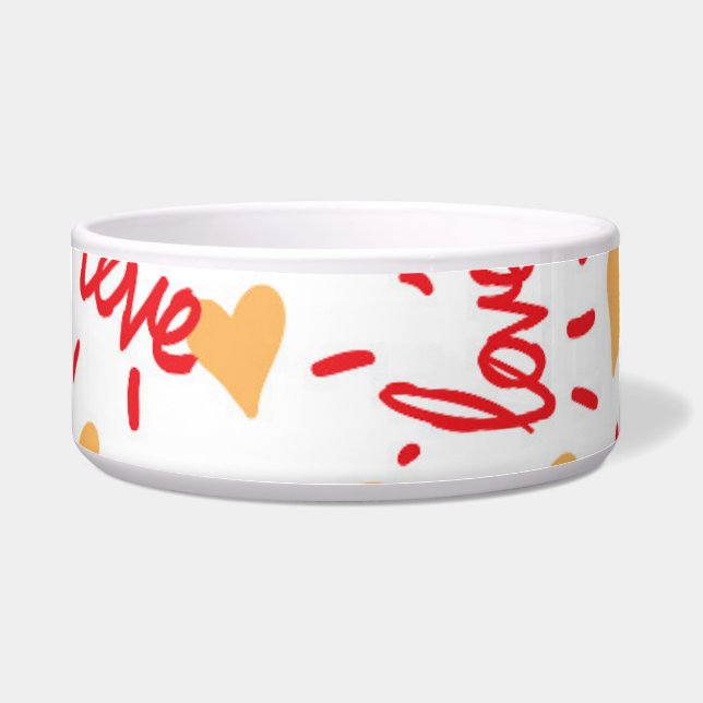 Hearts Pattern 27 Bowl (Front)