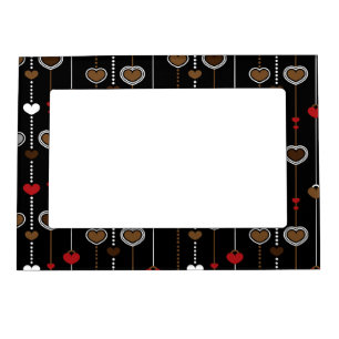 Hearts Pattern 28 Magnetic Frame
