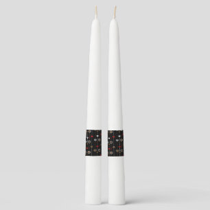 Hearts Pattern 28 Taper Candle