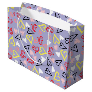Hearts Pattern 31 Large Gift Bag
