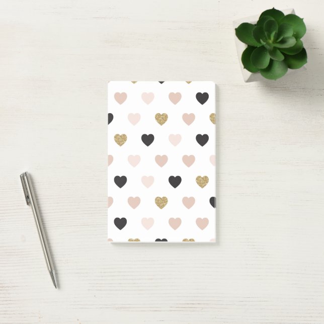 Hearts Pattern 31 Post-it Notes (Office)
