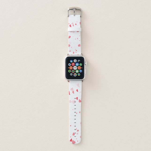 Hearts Pattern 33 Apple Watch Band (Front)