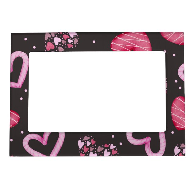 Hearts Pattern 34 Magnetic Frame (Front)