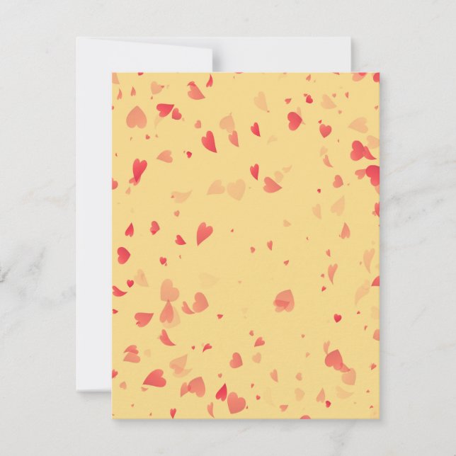 Hearts Pattern 38 Note Card (Front)