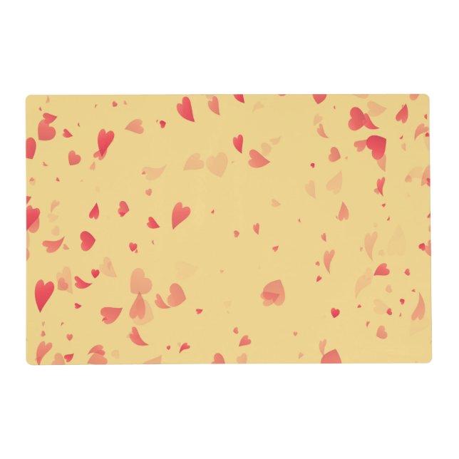 Hearts Pattern 38 Placemat (Front)