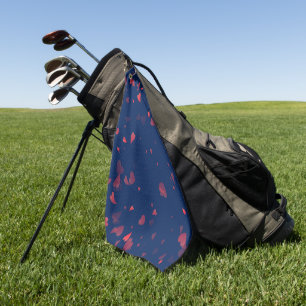 Hearts Pattern 40 Golf Towel
