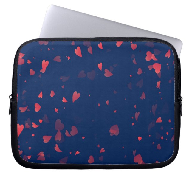 Hearts Pattern 40 Laptop Sleeve (Front)