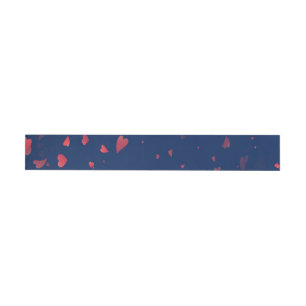 Hearts Pattern 40 Wrap Around Label