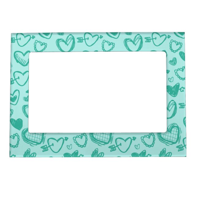 Hearts Pattern 60 Magnetic Frame (Front)