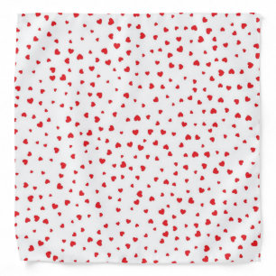 Hearts pattern bandana