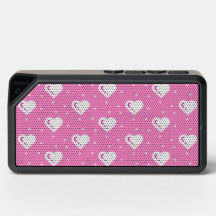 Hearts pattern bluetooth speaker