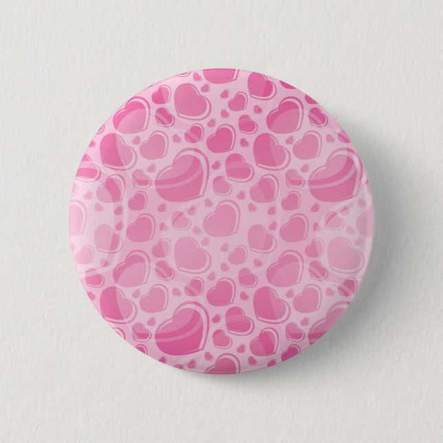Hearts pattern button (Front)