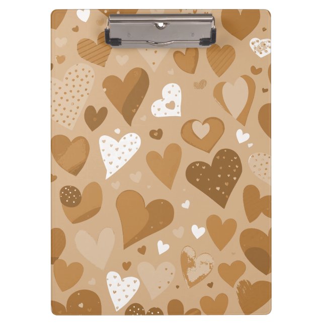 Hearts pattern. clipboard (Front)