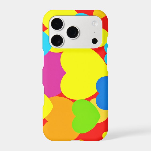 Hearts Pattern Design Iphone Case (Back)