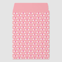 Hearts pattern envelope