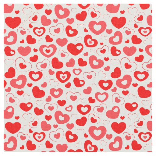 Hearts Pattern Fabric