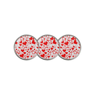 Hearts Pattern Golf Ball Marker