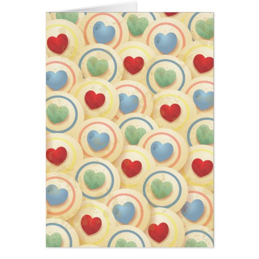 Hearts pattern in vintage style (Front)