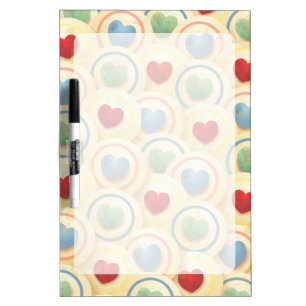 Hearts pattern in vintage style Dry-Erase board