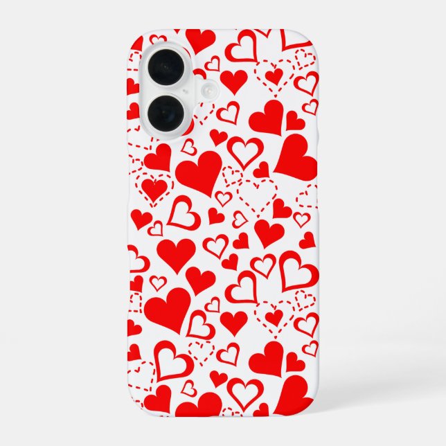 Hearts Pattern Iphone Case (Back)