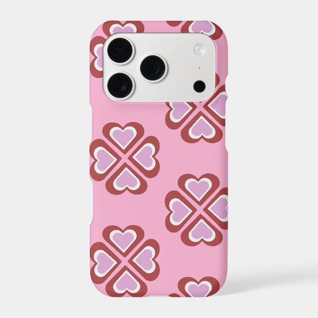 Hearts pattern iphone case (Back)