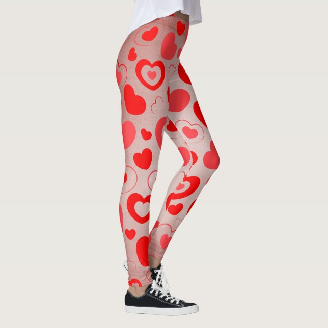 Hearts Pattern Leggings (Right)