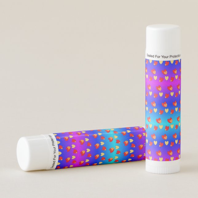 Hearts Pattern Lip Balm (Front)