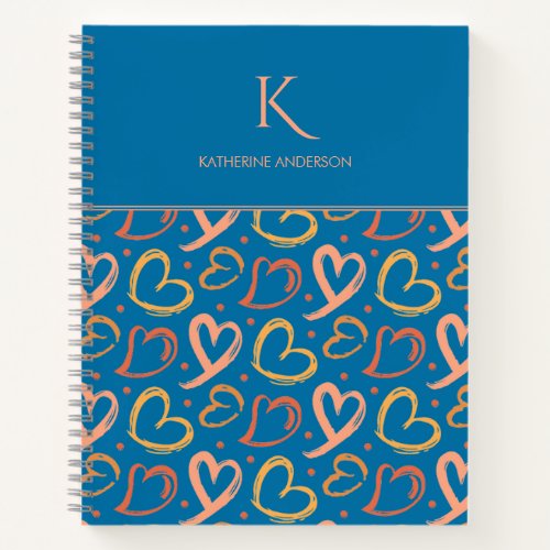 Hearts Pattern Notebook