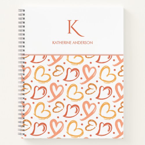 Hearts Pattern Notebook