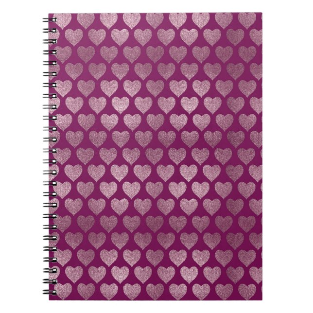 Hearts pattern notebook (Front)