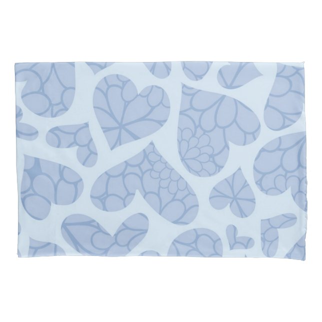 Hearts pattern pillow case (Front)