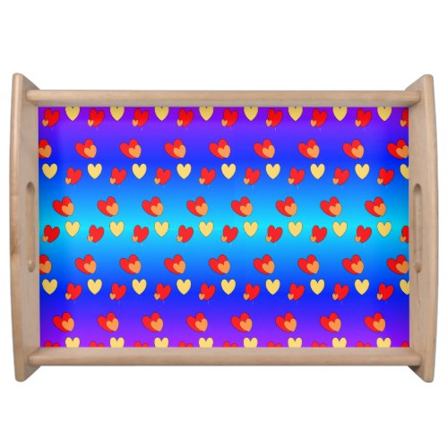 Hearts Pattern Serving Tray