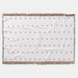 Hearts Pattern Throw Blanket