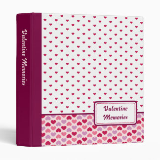 Hearts Pattern Valentine Binder